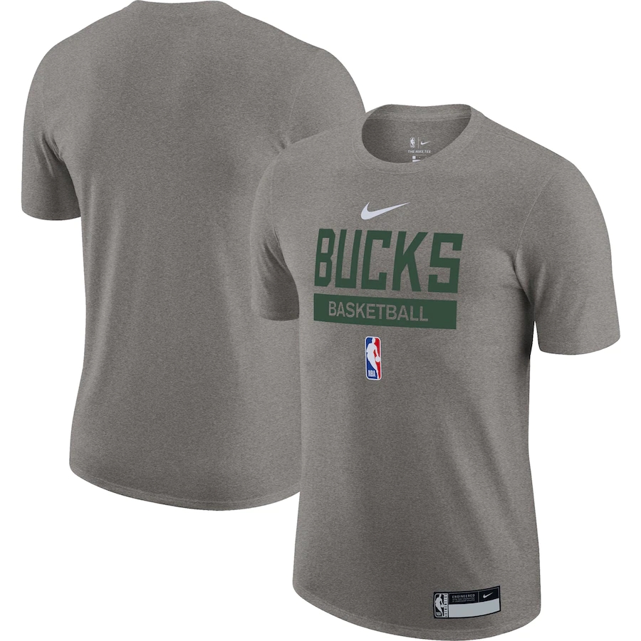 Men's Milwaukee Bucks Grey 2022/23 Legend On-Court Practice Performance T-Shirt Men's Milwaukee Bucks Grey 2022/23 Legend On-Court Practice Performance T-Shirt